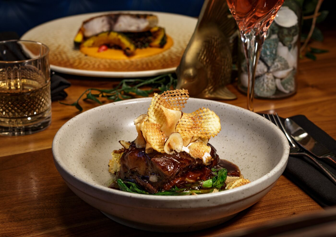 Food photography, plated dish